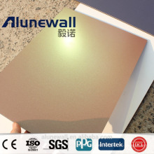 Alunewall high strength Fireproof brushed silver Aluminum Plastic 3MM Sheets ACP Composite Panel